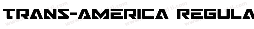 Trans-America Regula字体转换